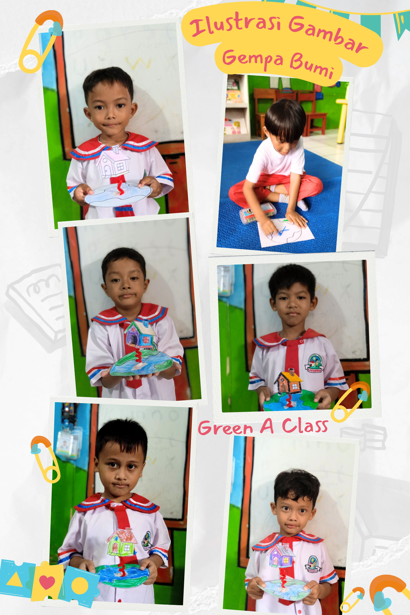 GreenA Class "Membuat Ilustrasi Gambar Gempa Bumi"